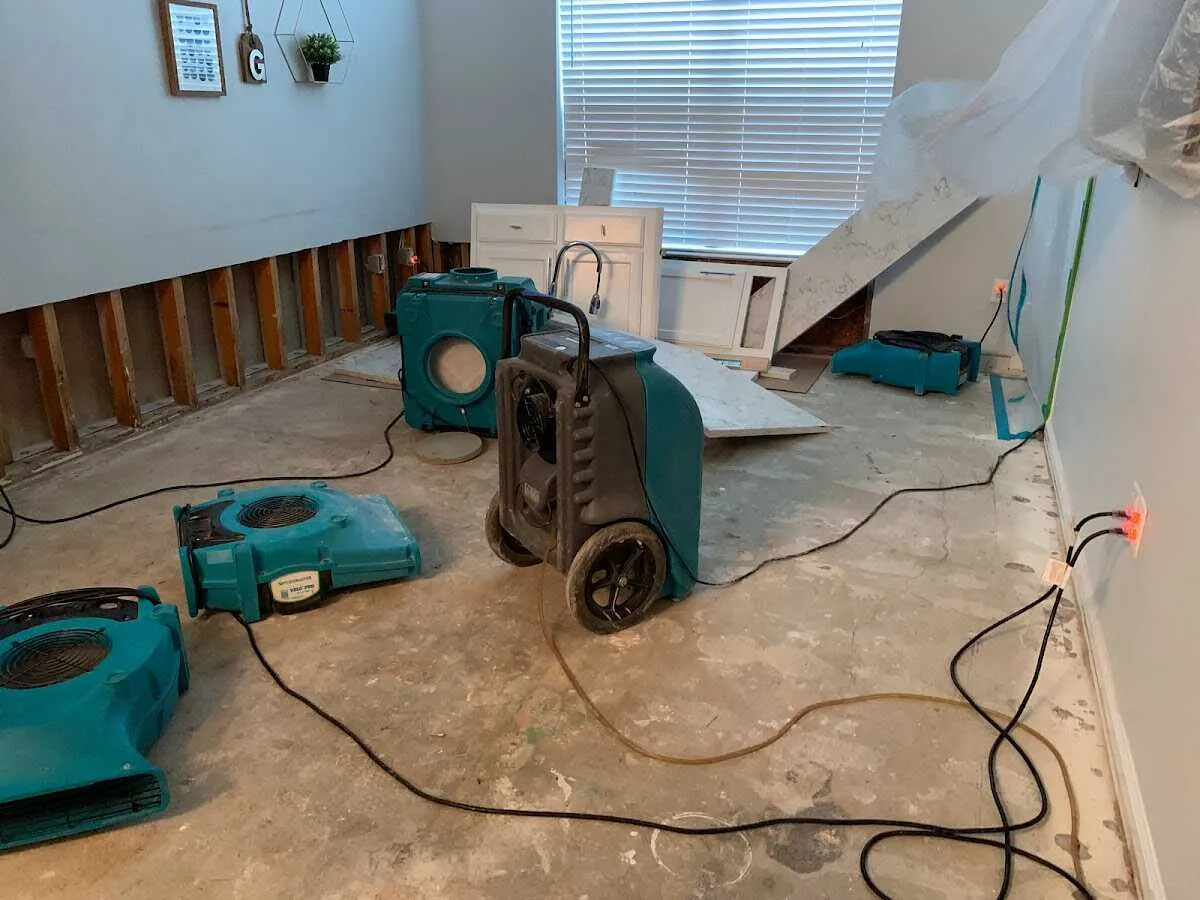 Dehumidifier in flood-cut room for Water Extraction & Removal in Palm Springs